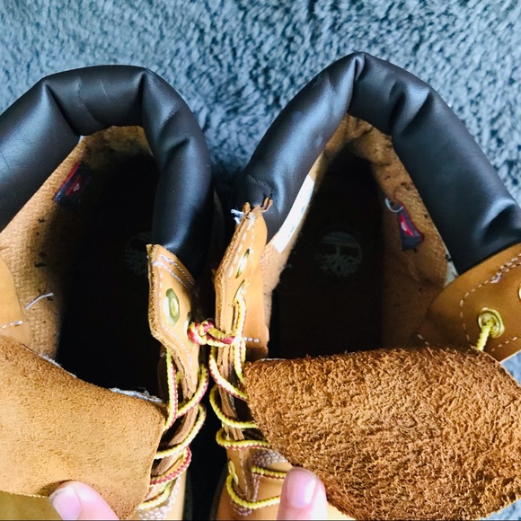 Timberland Boys 12909 Brown Leather Round Toe Lace Up Ankle Boots Size 5 M - Picture 6 of 13